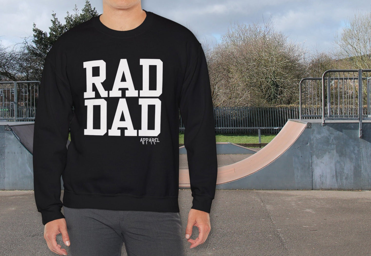 Rad Dad Apparel - Personalized Dad Sweater, Custom sweater for dad, husband pregnancy reveal, adventurous dad gift, fathers day gift.