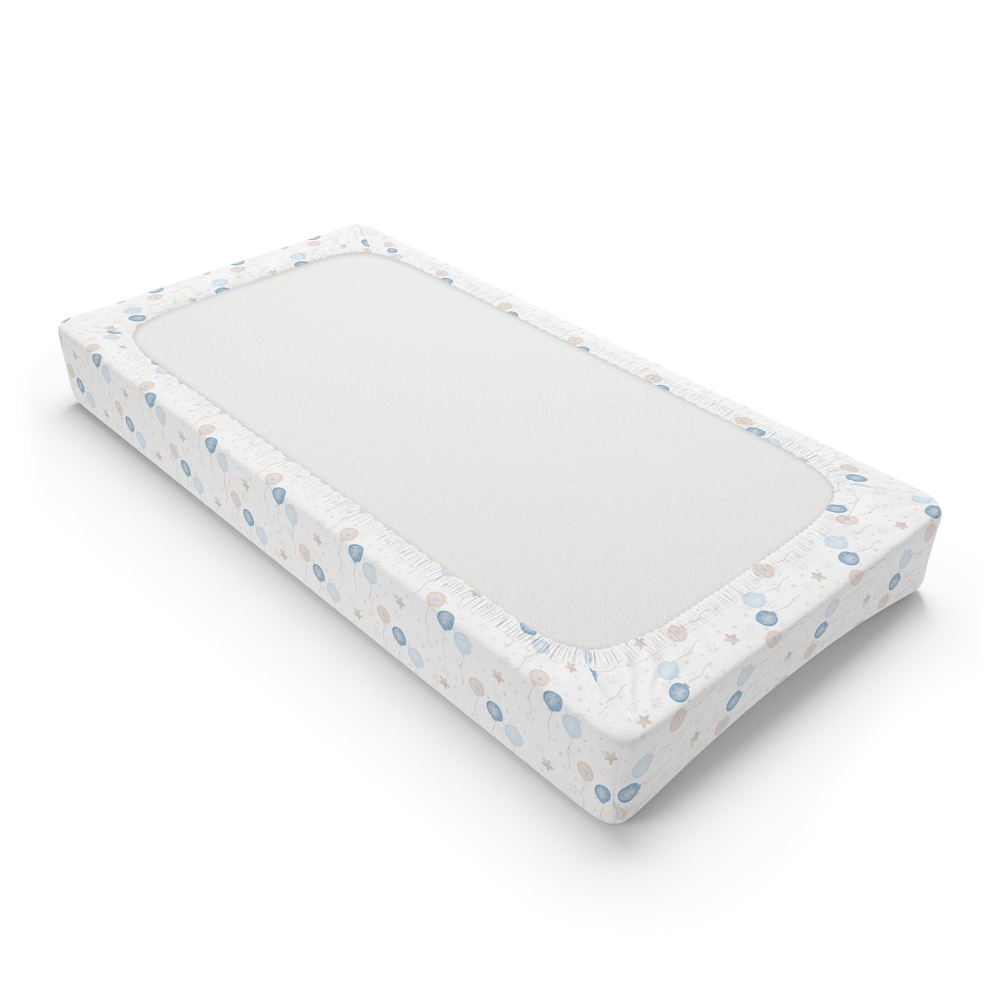 Blue Balloon Changing Pad Cover