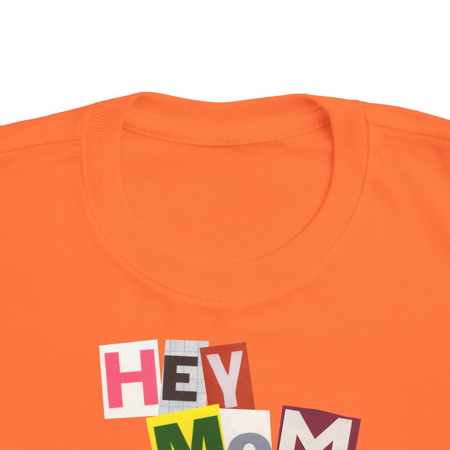 "Hey Mom Watch This" - Vintage Style Toddler Tee with Fun Magazine Cut-Out Letters