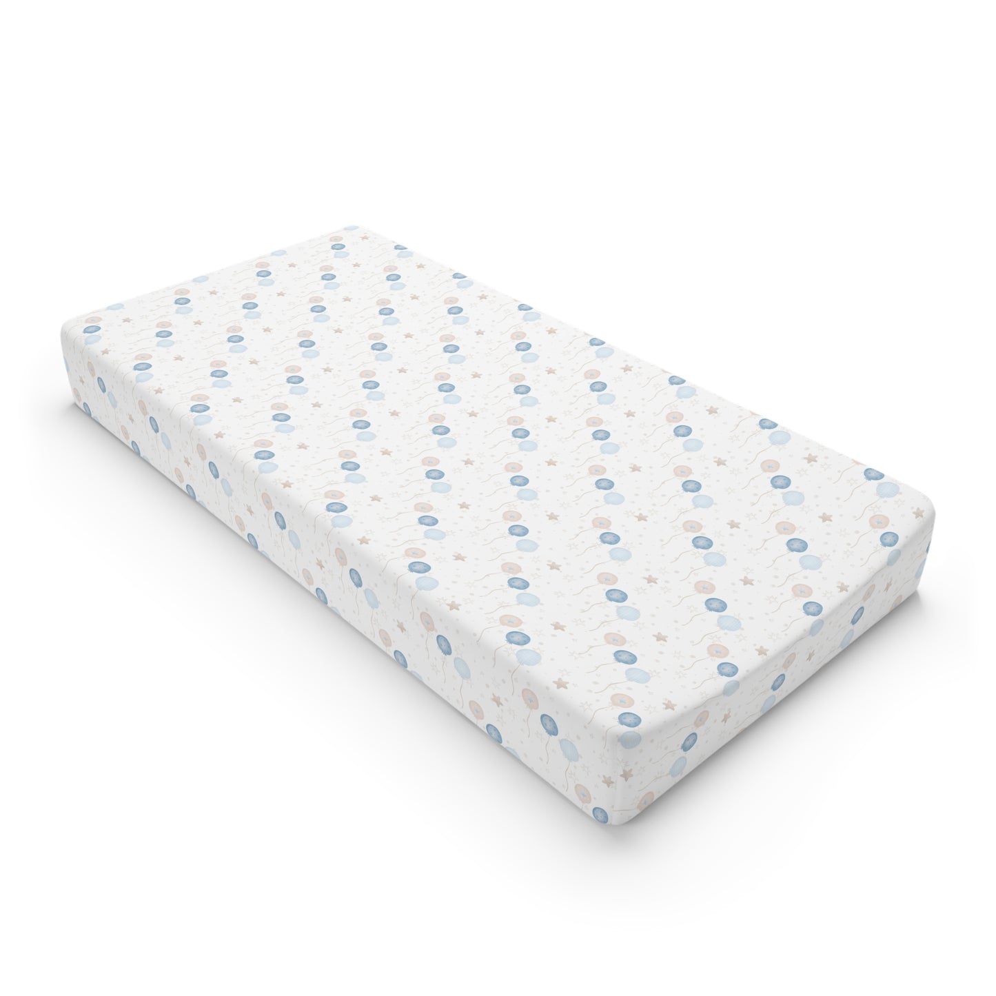 Blue Balloon Changing Pad Cover