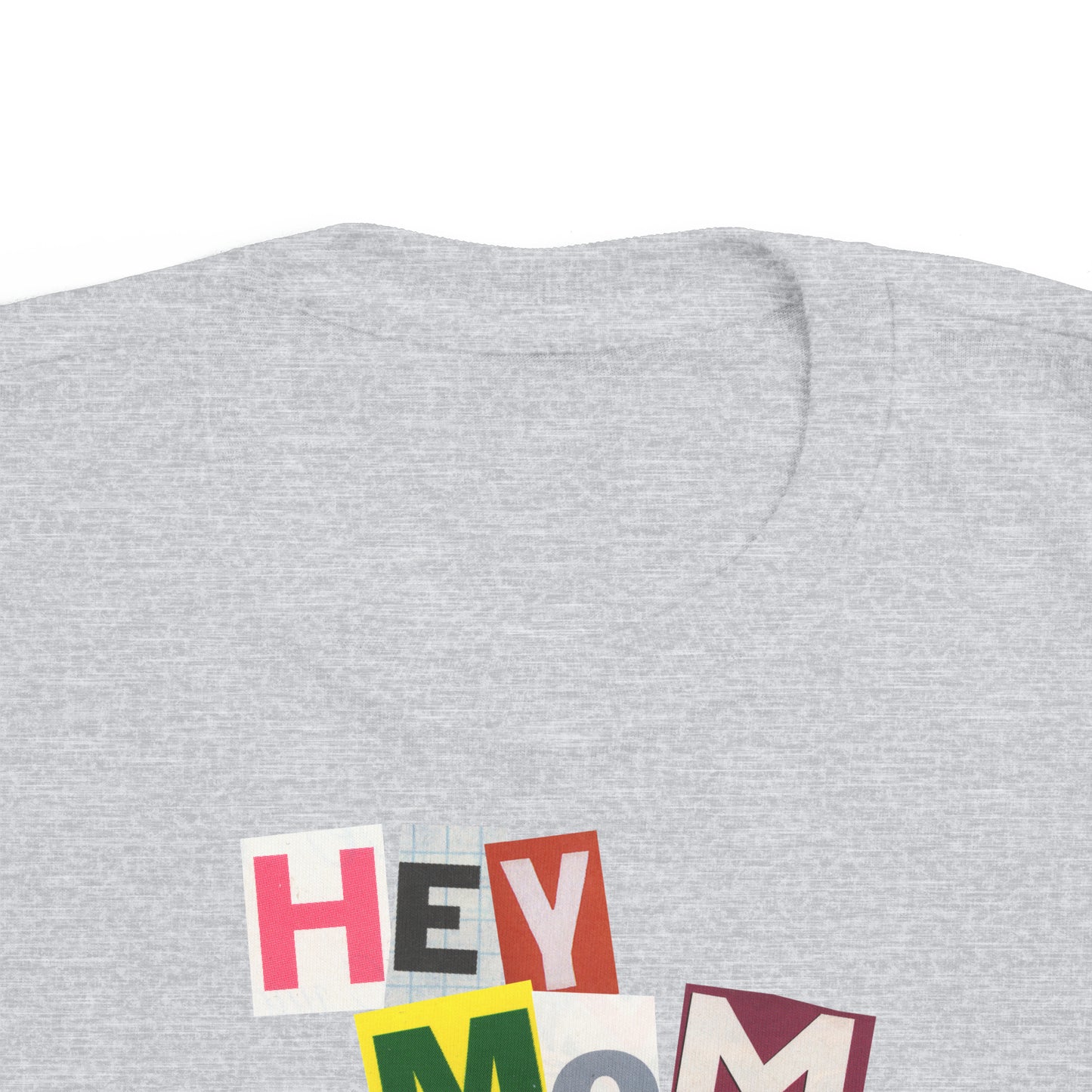 "Hey Mom Watch This" - Vintage Style Toddler Tee with Fun Magazine Cut-Out Letters