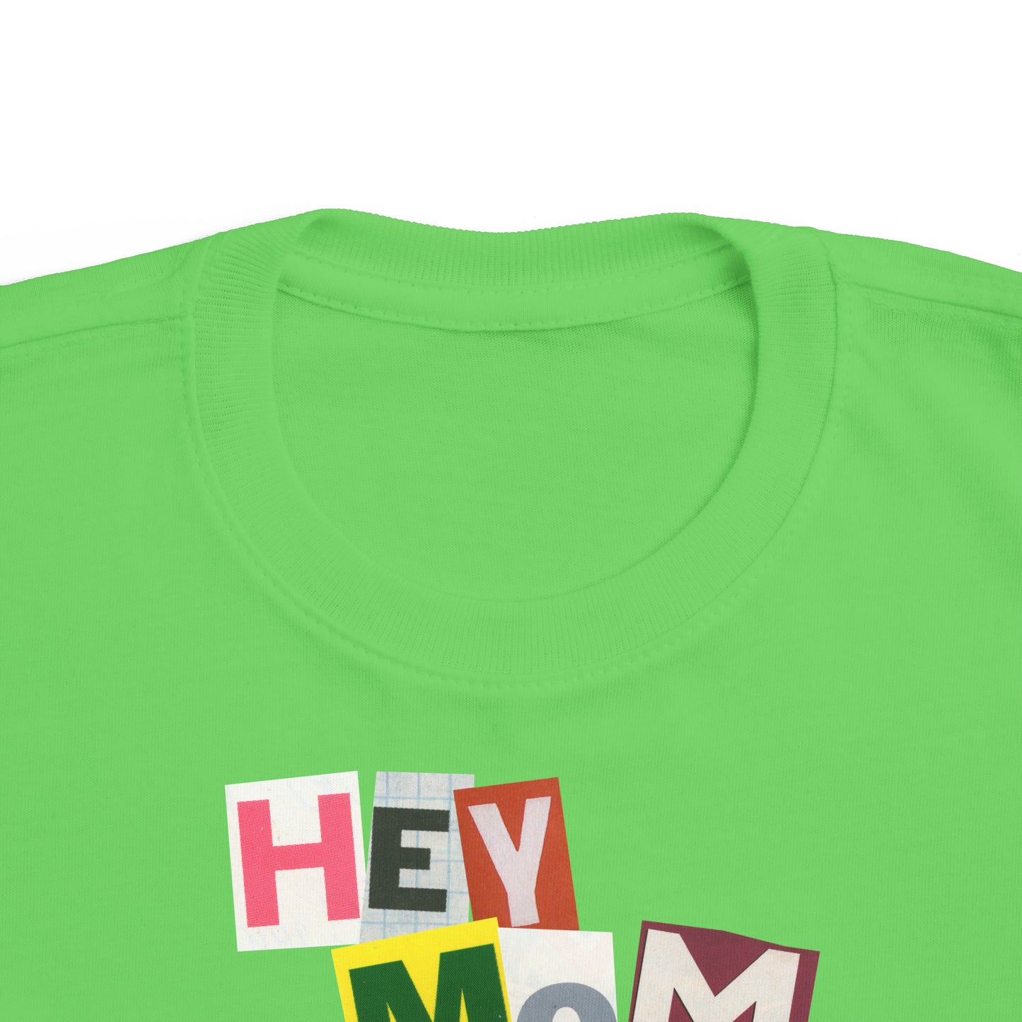 "Hey Mom Watch This" - Vintage Style Toddler Tee with Fun Magazine Cut-Out Letters